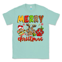 Seafoam merry christmas paws Classic Tee - MaliasSmallBusiness