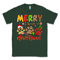 Sports Green merry christmas paws Classic Tee - MaliasSmallBusiness