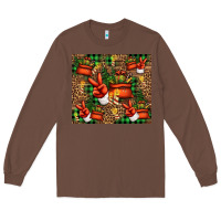 Chestnut Christmas Santa Claus peace hand Long Sleeve Tee - Jasminsmagicworld