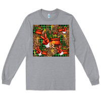 Christmas Santa Claus Peace Hand Long Sleeve Tee | Teevron