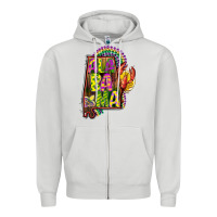 Dove Grey mardi gras alabama map Zipper Hoodie - CowGirlArtShop