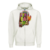 Oatmeal Heather mardi gras alabama map Zipper Hoodie - CowGirlArtShop