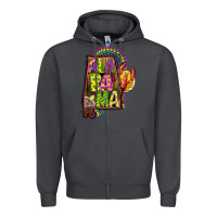 Smoke mardi gras alabama map Zipper Hoodie - CowGirlArtShop