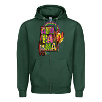 Sports Green mardi gras alabama map Zipper Hoodie - CowGirlArtShop