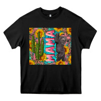 Black western mama with baby bear Heavy Core Tee - Artiststas