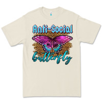Western Anti-social Butterfly Premium Tee | Teevron