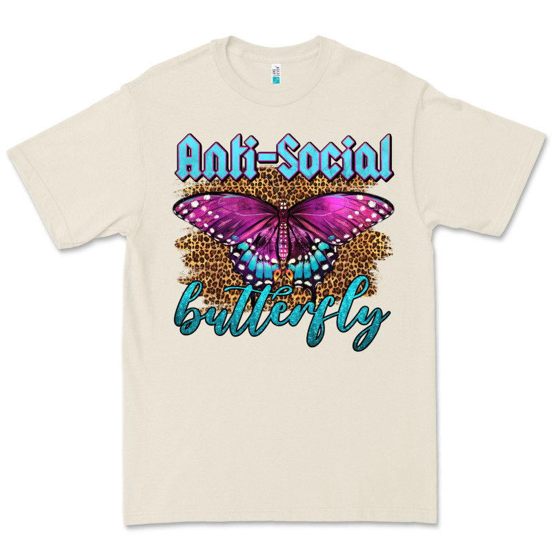 Western Anti-social Butterfly Premium Tee by LillyAllenDesigns | Teevron