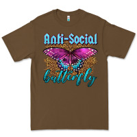 Cacao Western Anti-Social Butterfly Premium Tee - LillyAllenDesigns