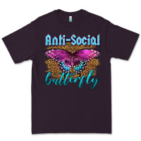 Plum Western Anti-Social Butterfly Premium Tee - LillyAllenDesigns