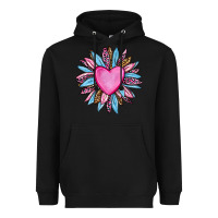 Black valentine's day sunflower olivia Heavyweight Hoodie - OliviaCreatesArt