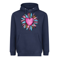 Navy valentine's day sunflower olivia Heavyweight Hoodie - OliviaCreatesArt