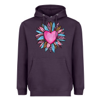 Plum valentine's day sunflower olivia Heavyweight Hoodie - OliviaCreatesArt