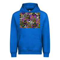 Cobalt mardi gras celebration pattern Urban Hoodie - CowhideDigitalArt