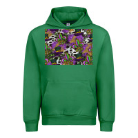 Emerald mardi gras celebration pattern Urban Hoodie - CowhideDigitalArt