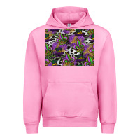 Fuchsia Pink mardi gras celebration pattern Urban Hoodie - CowhideDigitalArt