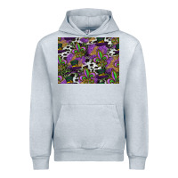 Heather Grey mardi gras celebration pattern Urban Hoodie - CowhideDigitalArt