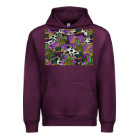 Mauve Wine mardi gras celebration pattern Urban Hoodie - CowhideDigitalArt