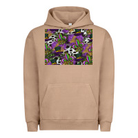 Pigment Burro mardi gras celebration pattern Urban Hoodie - CowhideDigitalArt