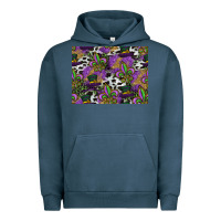 Pigment Midnight Navy mardi gras celebration pattern Urban Hoodie - CowhideDigitalArt