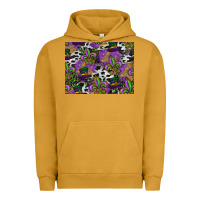 Pigment Peanut Butter mardi gras celebration pattern Urban Hoodie - CowhideDigitalArt