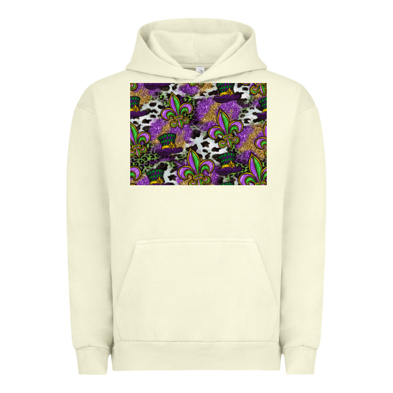 Mardi Gras Celebration Pattern Urban Hoodie by CowhideDigitalArt | Teevron