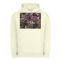 Pigment Pistachio mardi gras celebration pattern Urban Hoodie - CowhideDigitalArt