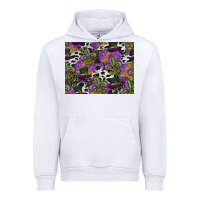 White mardi gras celebration pattern Urban Hoodie - CowhideDigitalArt