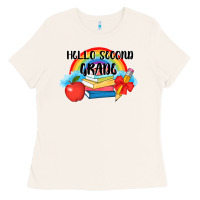 Bone back to school hello second grade 3200x2400 Ladies Tee - AdoDesignShop