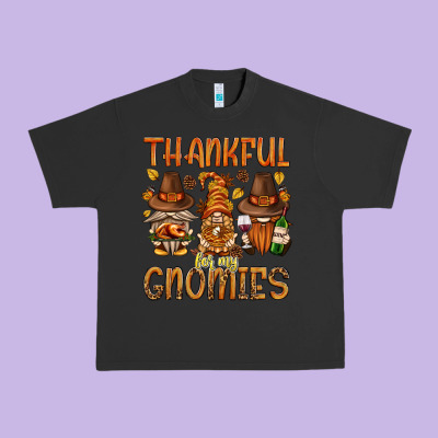 Thankful For My Gnomies Bbs Urban Heavy Tee Designed By Bundleandbundleshop