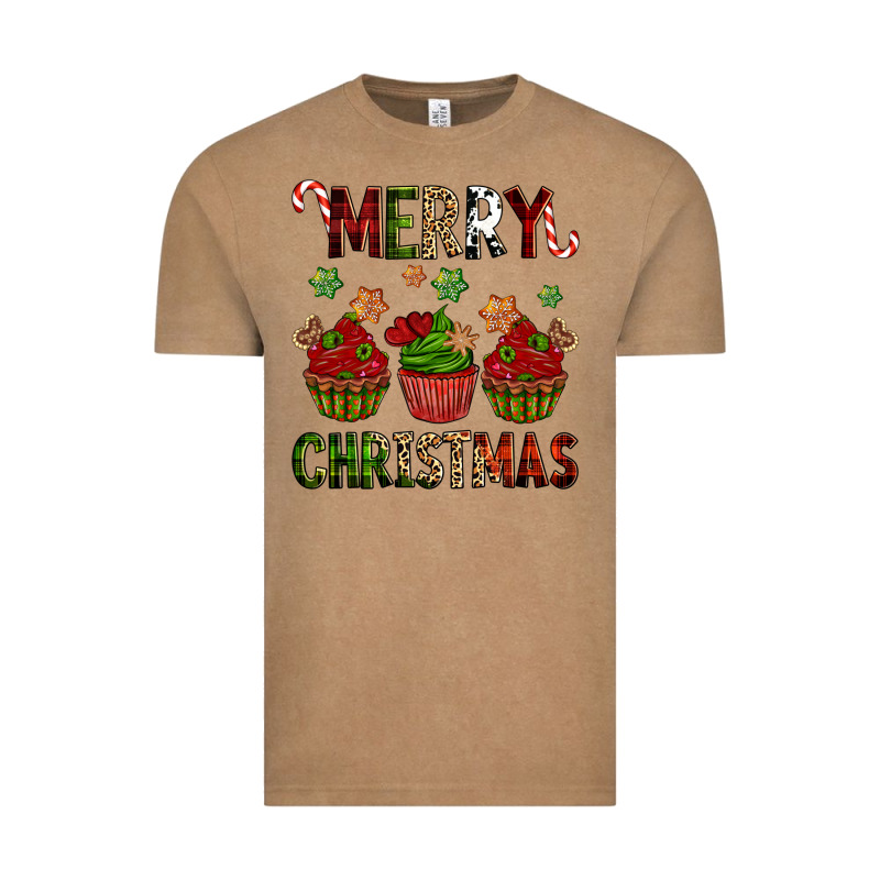 Merry Christmas Cupcakes Vintage Tee by NancyCooperArtShop | Teevron
