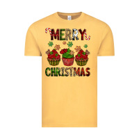 Vintage Mustard Merry Christmas cupcakes Vintage Tee - NancyCooperArtShop