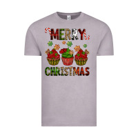 Vintage Zinc Merry Christmas cupcakes Vintage Tee - NancyCooperArtShop