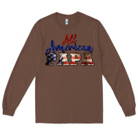 Chestnut all american papa Long Sleeve Tee - BarkalooDesign