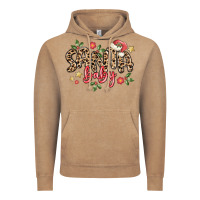 Vintage Coffee santa baby Vintage Hoodie - MaliasSmallBusiness