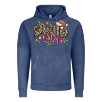 Vintage Denim santa baby Vintage Hoodie - MaliasSmallBusiness