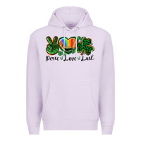 Lilac Peace love St. Patrick's Day Premium Hoodie - CowGirlArtShop