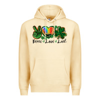Pina Colada Peace love St. Patrick's Day Premium Hoodie - CowGirlArtShop