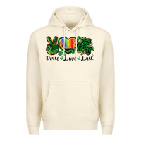 Sandshell Peace love St. Patrick's Day Premium Hoodie - CowGirlArtShop
