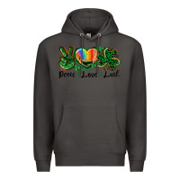 Smoke Peace love St. Patrick's Day Premium Hoodie - CowGirlArtShop