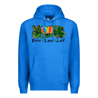 True Royal Peace love St. Patrick's Day Premium Hoodie - CowGirlArtShop