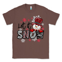 Chestnut let it snow sowman snowflake Classic Tee - MaliasSmallBusiness
