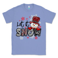 Colony Blue let it snow sowman snowflake Classic Tee - MaliasSmallBusiness