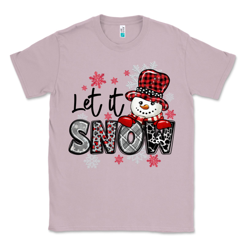 Let It Snow Sowman Snowflake Classic Tee by MaliasSmallBusiness | Teevron