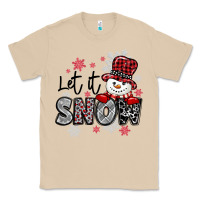 Mushroom let it snow sowman snowflake Classic Tee - MaliasSmallBusiness