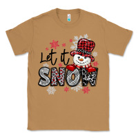 Toasted Coconut let it snow sowman snowflake Classic Tee - MaliasSmallBusiness