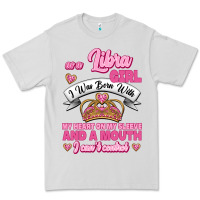 Dove Grey As A Libra Girl I Was Born With My Heart On My Sleeve And A Mouth Premium Tee - Jasminsmagicworld