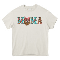 Cream mama with bear Heavy Core Tee - Artiststas