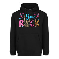 Black you rock valentine's day olivia Heavyweight Hoodie - OliviaCreatesArt