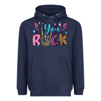 Navy you rock valentine's day olivia Heavyweight Hoodie - OliviaCreatesArt