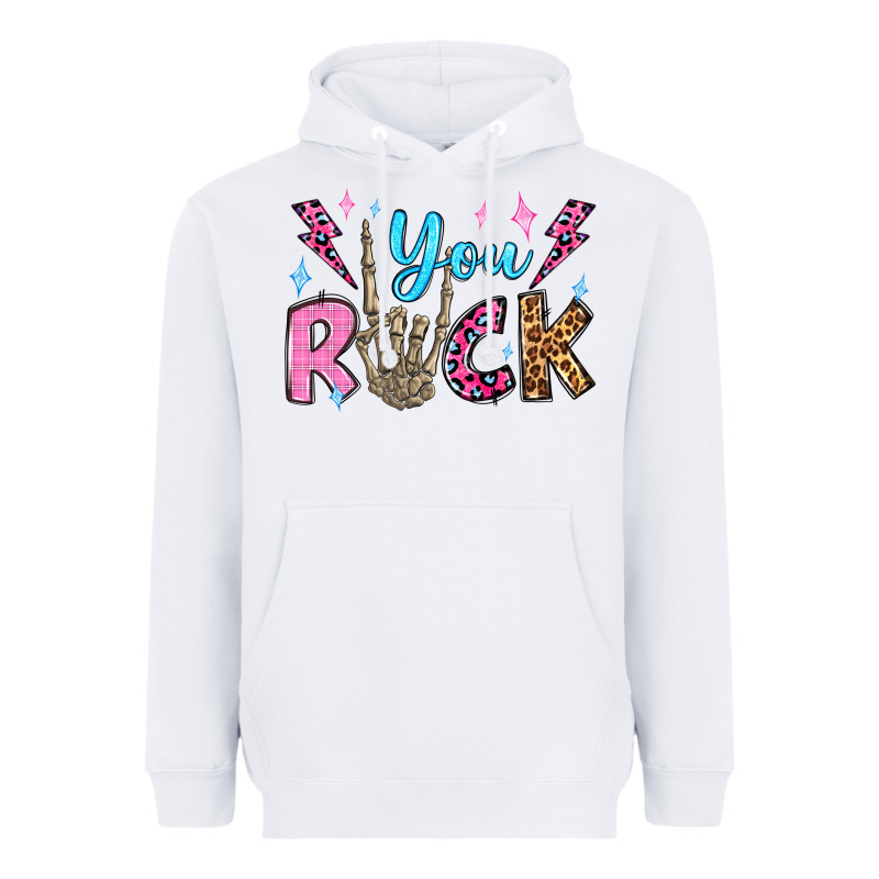 You Rock Valentine's Day Olivia Heavyweight Hoodie by OliviaCreatesArt | Teevron
